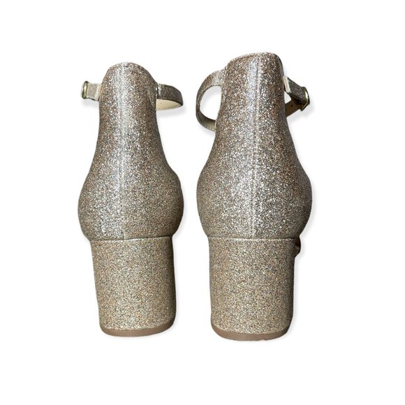 Betsey Johnson Gold Block heel sandal - Picture 4 of 7